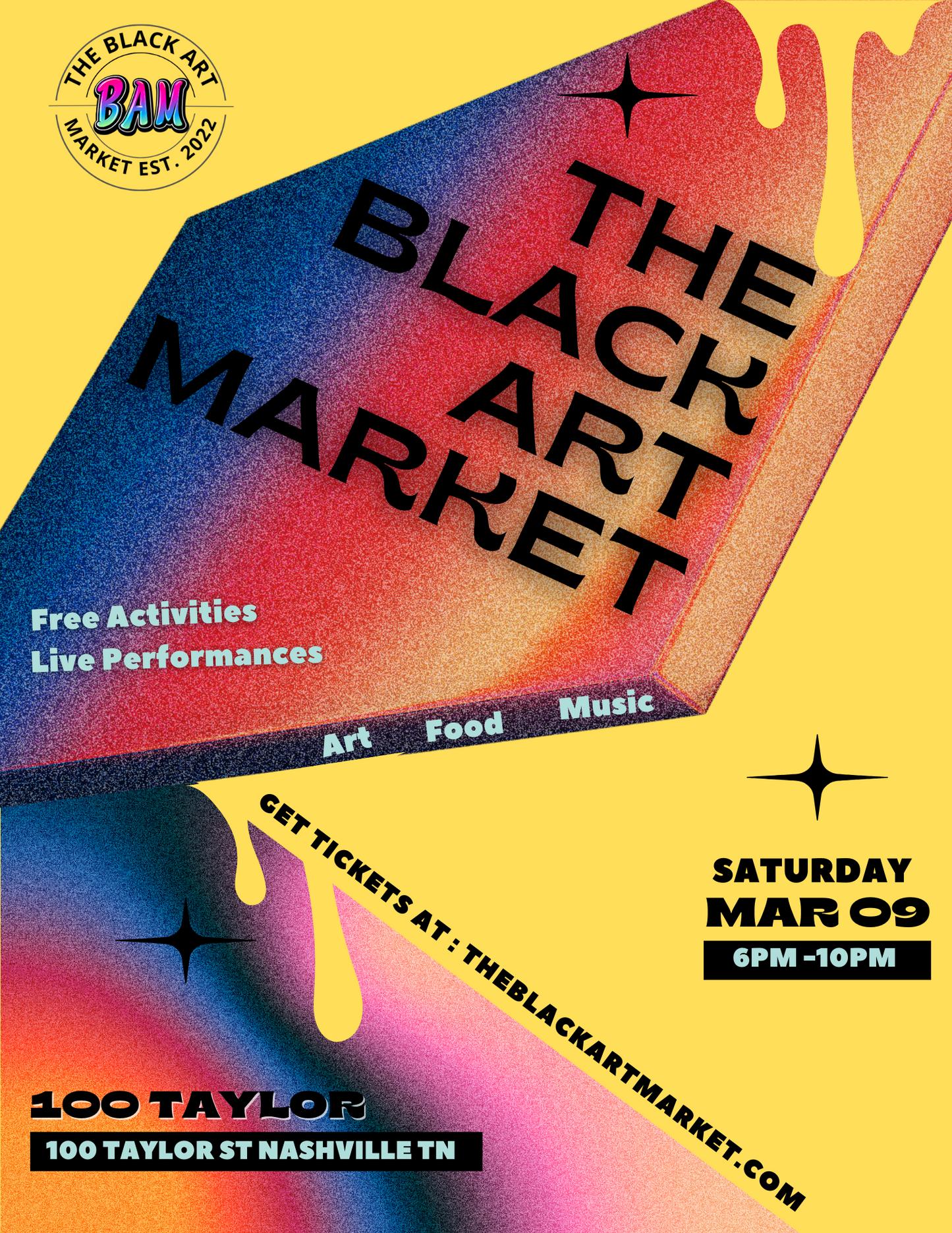 THE BLACK ART MARKET Event Ticket